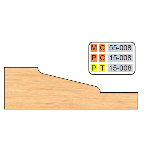 4 inch Squared RAISED PANEL SHAPER CUTTERS (5/8" MATERIAL) - Professional Cutter for Industrial Woodworking