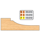 4 inch Squared RAISED PANEL SHAPER CUTTERS (5/8" MATERIAL) - Professional Cutter for Industrial Woodworking