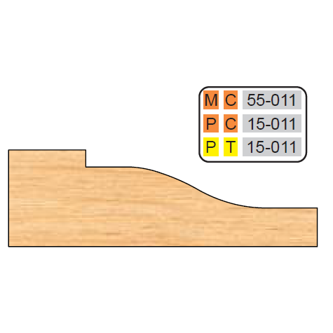 4 inch Squared RAISED PANEL SHAPER CUTTERS (5/8" MATERIAL) - Professional Cutter for Industrial Woodworking