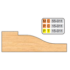 4 inch Squared RAISED PANEL SHAPER CUTTERS (5/8" MATERIAL) - Professional Cutter for Industrial Woodworking