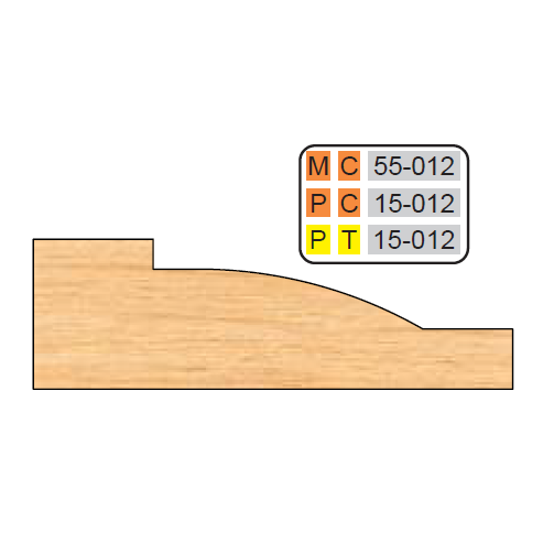 4 inch Squared RAISED PANEL SHAPER CUTTERS (5/8" MATERIAL) - Professional Cutter for Industrial Woodworking