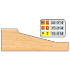 4 inch Squared RAISED PANEL SHAPER CUTTERS (5/8" MATERIAL) - Professional Cutter for Industrial Woodworking