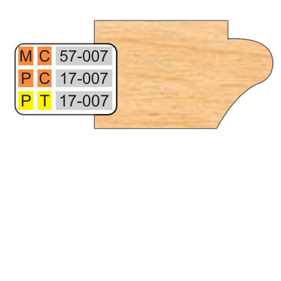 4 inch DOOR EDGE DETAIL SHAPER CUTTERS - Professional Shaper Cutters for Industrial Woodworking