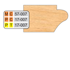 4 inch DOOR EDGE DETAIL SHAPER CUTTERS - Professional Shaper Cutters for Industrial Woodworking