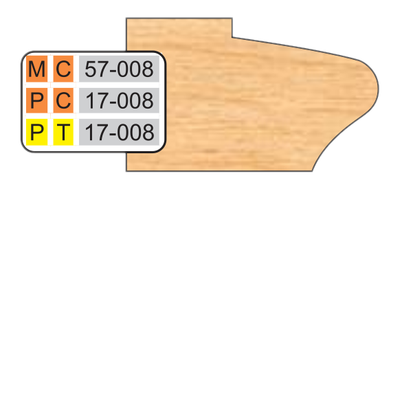 4 inch DOOR EDGE DETAIL SHAPER CUTTERS - Professional Shaper Cutters for Industrial Woodworking