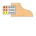 4 inch DOOR EDGE DETAIL SHAPER CUTTERS - Professional Shaper Cutters for Industrial Woodworking