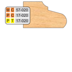 4 inch DOOR EDGE DETAIL SHAPER CUTTERS - Professional Shaper Cutters for Industrial Woodworking