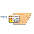 4 inch DOOR EDGE DETAIL BEVEL CUTTERS - Professional Shaper Cutters for Industrial Woodworking