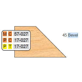 4 inch DOOR EDGE DETAIL BEVEL CUTTERS - Professional Shaper Cutters for Industrial Woodworking