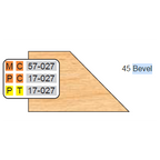 4 inch DOOR EDGE DETAIL BEVEL CUTTERS - Professional Shaper Cutters for Industrial Woodworking