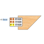 4 inch DOOR EDGE DETAIL BEVEL CUTTERS - Professional Shaper Cutters for Industrial Woodworking