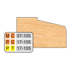 4 inch Top DOOR EDGE DETAILS (32MM HINGE SYSTEM) - Professional Shaper Cutters for Industrial Woodworking