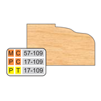 4 inch Top DOOR EDGE DETAILS (32MM HINGE SYSTEM) - Professional Shaper Cutters for Industrial Woodworking