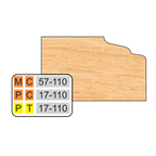 4 inch Top DOOR EDGE DETAILS (32MM HINGE SYSTEM) - Professional Shaper Cutters for Industrial Woodworking