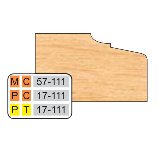 4 inch Top DOOR EDGE DETAILS (32MM HINGE SYSTEM) - Professional Shaper Cutters for Industrial Woodworking