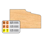 4 inch Top DOOR EDGE DETAILS (32MM HINGE SYSTEM) - Professional Shaper Cutters for Industrial Woodworking