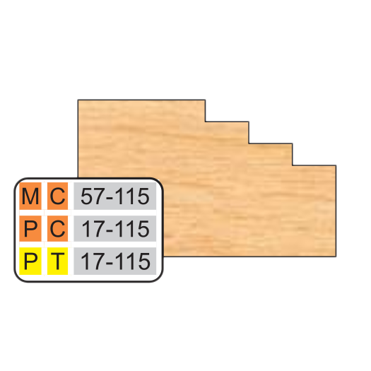 4 inch Top DOOR EDGE DETAILS (32MM HINGE SYSTEM) - Professional Shaper Cutters for Industrial Woodworking