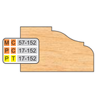 4 inch Top DOOR EDGE DETAILS (32MM HINGE SYSTEM) - Professional Shaper Cutters for Industrial Woodworking