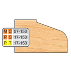 4 inch Top DOOR EDGE DETAILS (32MM HINGE SYSTEM) - Professional Shaper Cutters for Industrial Woodworking
