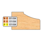 4 inch Top DOOR EDGE DETAILS (32MM HINGE SYSTEM) - Professional Shaper Cutters for Industrial Woodworking