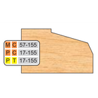 4 inch Top DOOR EDGE DETAILS (32MM HINGE SYSTEM) - Professional Shaper Cutters for Industrial Woodworking
