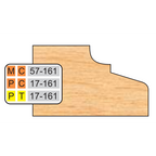 4 inch Top DOOR EDGE DETAILS (32MM HINGE SYSTEM) - Professional Shaper Cutters for Industrial Woodworking
