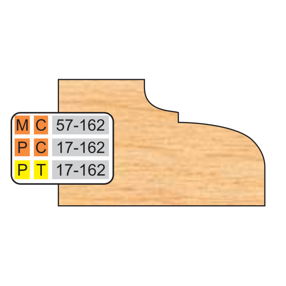 4 inch Top DOOR EDGE DETAILS (32MM HINGE SYSTEM) - Professional Shaper Cutters for Industrial Woodworking