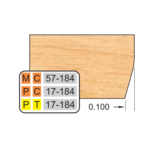 4 inch Bottom DOOR EDGE DETAILS (32MM HINGE SYSTEM) - Professional Shaper Cutters for Industrial Woodworking