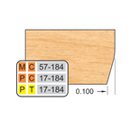4 inch Bottom DOOR EDGE DETAILS (32MM HINGE SYSTEM) - Professional Shaper Cutters for Industrial Woodworking