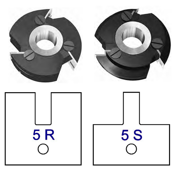 Shaker Style - Stile & Rail Cutters - Profile Pair 5 R/S