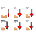 6-Piece Starter Bit Set - Professional for Industrial Woodworking