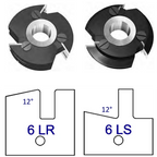 6L No Shaker Style - Stile & Rail Cutter Heads - Series 6/7 - Professional Insert Cutter for Industrial Woodworking
