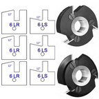 6L Yes Shaker Style - Stile & Rail Cutter Heads - Series 6/7 - Professional Insert Cutter for Industrial Woodworking