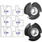 6R Yes Shaker Style - Stile & Rail Cutter Heads - Series 6/7 - Professional Insert Cutter for Industrial Woodworking