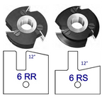 6R No Shaker Style - Stile & Rail Cutter Heads - Series 6/7 - Professional Insert Cutter for Industrial Woodworking