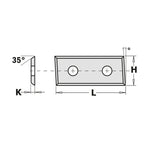Pattern Router Bits with Insert Knives for Laminates - Professional Bit for Industrial Woodworking