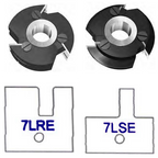3 4" Bore & 4" Diameter 7LE (Eased Edges) No Shaker Style - Stile & Rail Cutter Heads - Series 6/7 - Professional Insert Cutter for Industrial Woodworking