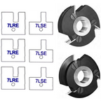 3 4" Bore & 4" Diameter 7LE (Eased Edges) Yes Shaker Style - Stile & Rail Cutter Heads - Series 6/7 - Professional Insert Cutter for Industrial Woodworking