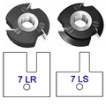 7L No Shaker Style - Stile & Rail Cutter Heads - Series 6/7 - Professional Insert Cutter for Industrial Woodworking