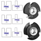 7RE (Eased Edges) Yes Shaker Style - Stile & Rail Cutter Heads - Series 6/7 - Professional Insert Cutter for Industrial Woodworking