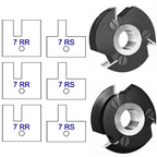 7R Yes Shaker Style - Stile & Rail Cutter Heads - Series 6/7 - Professional Insert Cutter for Industrial Woodworking