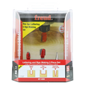 3-Piece Lettering & Sign Bit Set - Professional for Industrial Woodworking