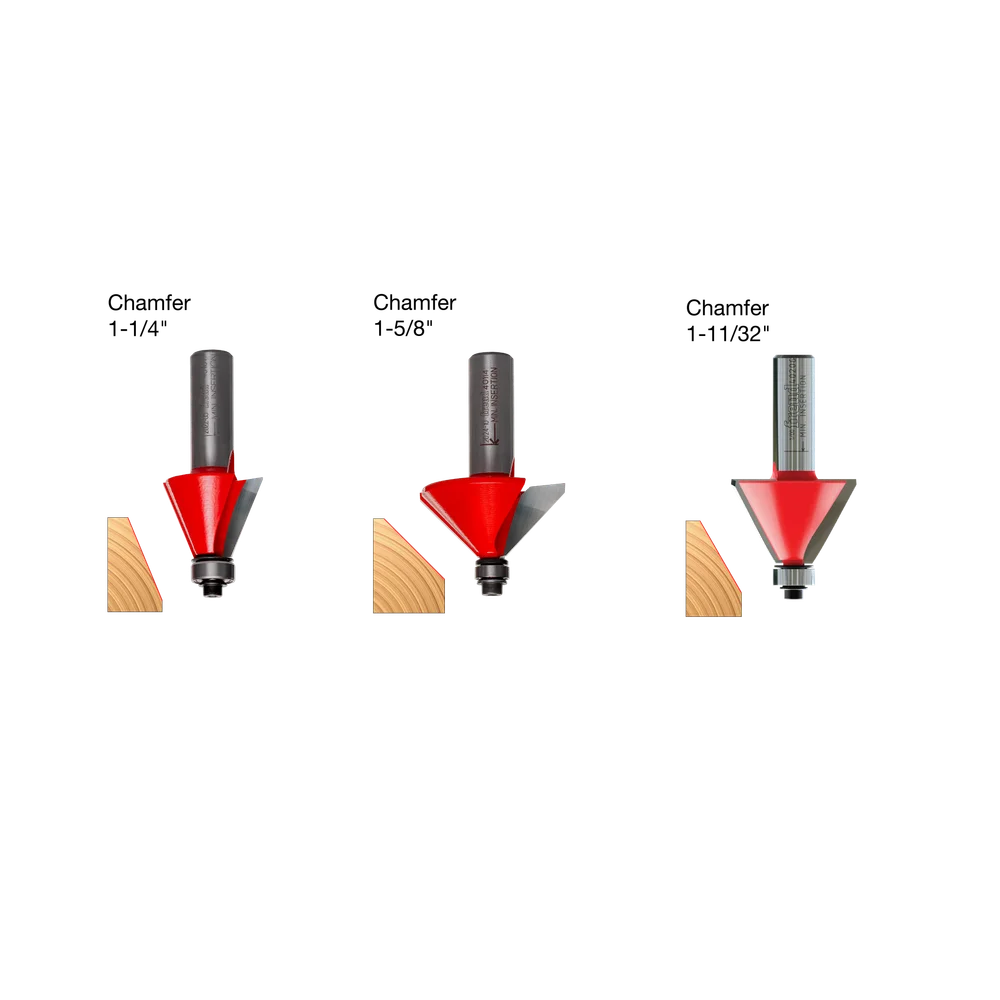 3-Piece Chamfer Bit Set