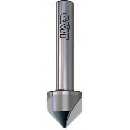 90° Solid Carbide Countersink with Parallel Shank - Professional for Industrial Woodworking
