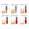 6-Piece Straight Bit Set