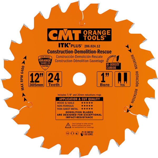 286.024.12 Construction/Demolition/Rescue - Professional Saw Blades for Industrial Woodworking