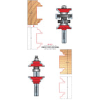 99-277 Entry & Interior Door Router Bit System - Professional Entry & Interior Door Router Bit System for Industrial Woodworking