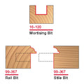 98-307 3-Piece French Door Bit Set - Professional for Industrial Woodworking