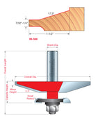 99-566 Quadra-Cut™ Raised Panel Bits with Backcutters - Professional for Industrial Woodworking