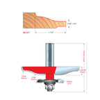 99-571 Quadra-Cut™ Raised Panel Bits with Backcutters - Professional for Industrial Woodworking